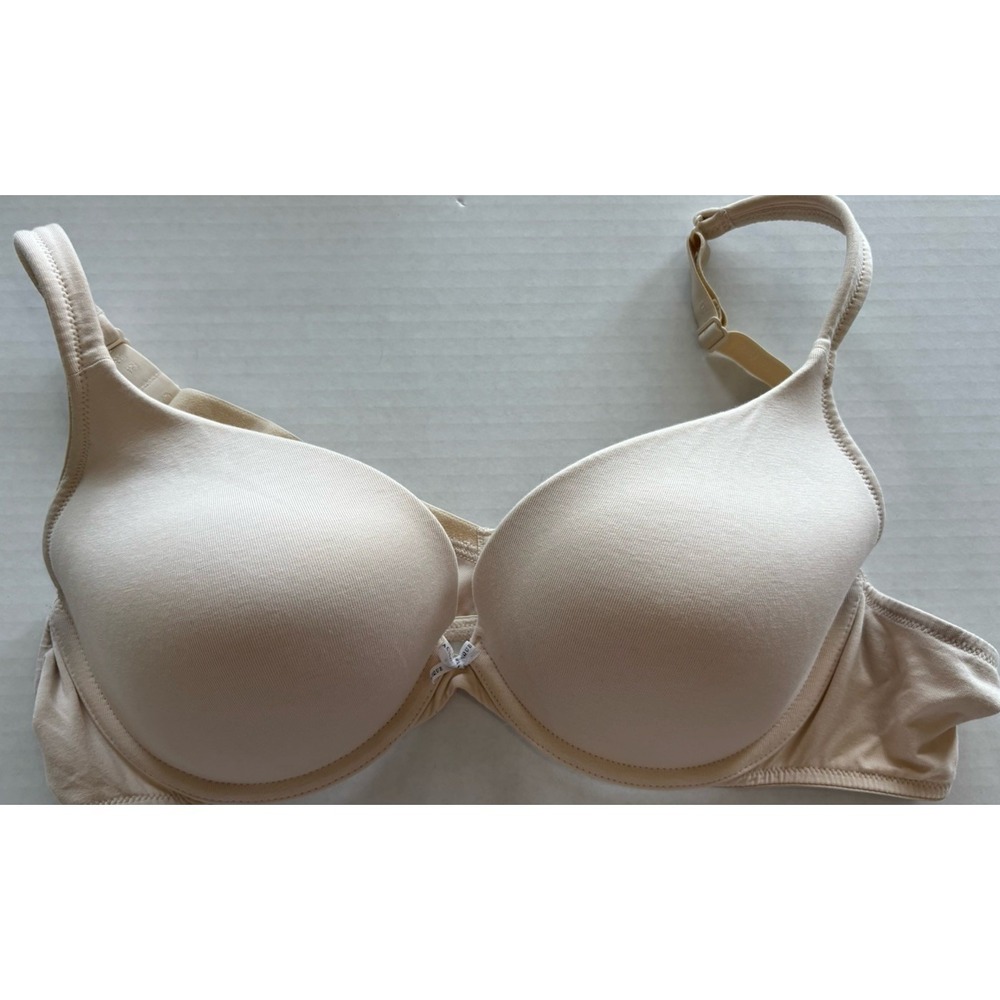Lot of 3 Cacique Lane Bryant T-Shirt Bras 42C Nude White Floral Underwire - Picture 8 of 16